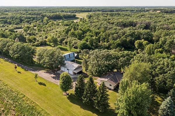 12.5 Acres of Land with Home for Sale in Clear Lake, Minnesota