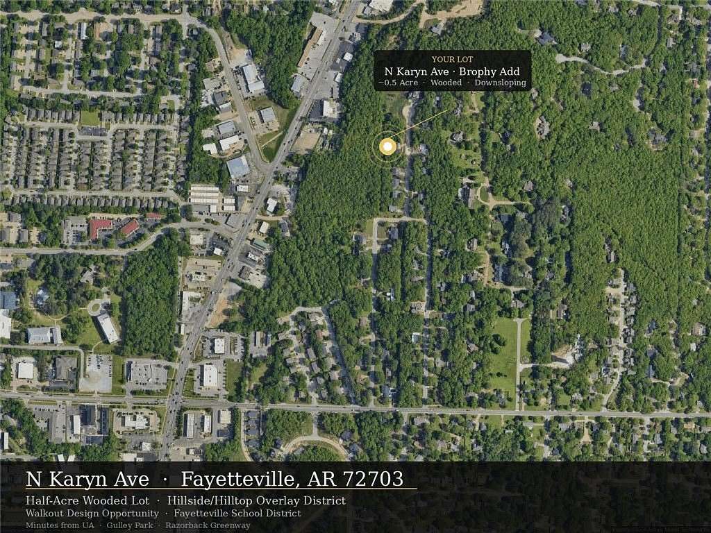 0.5 Acres of Residential Land for Sale in Fayetteville, Arkansas