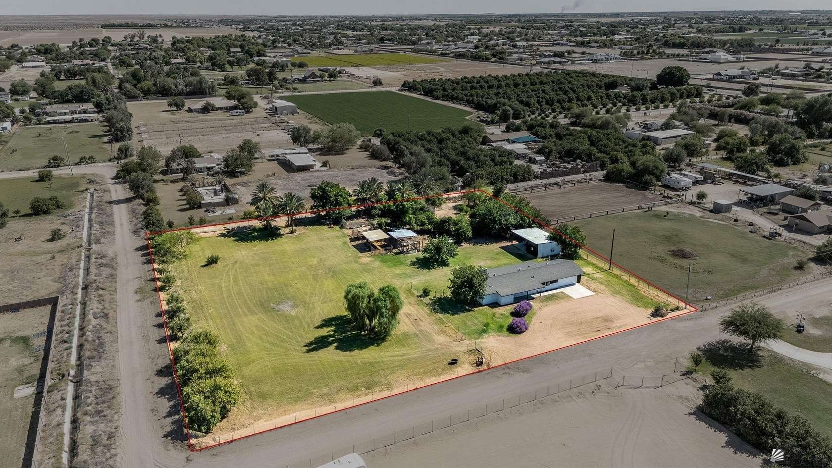 2.5 Acres of Land with Home for Sale in Yuma, Arizona