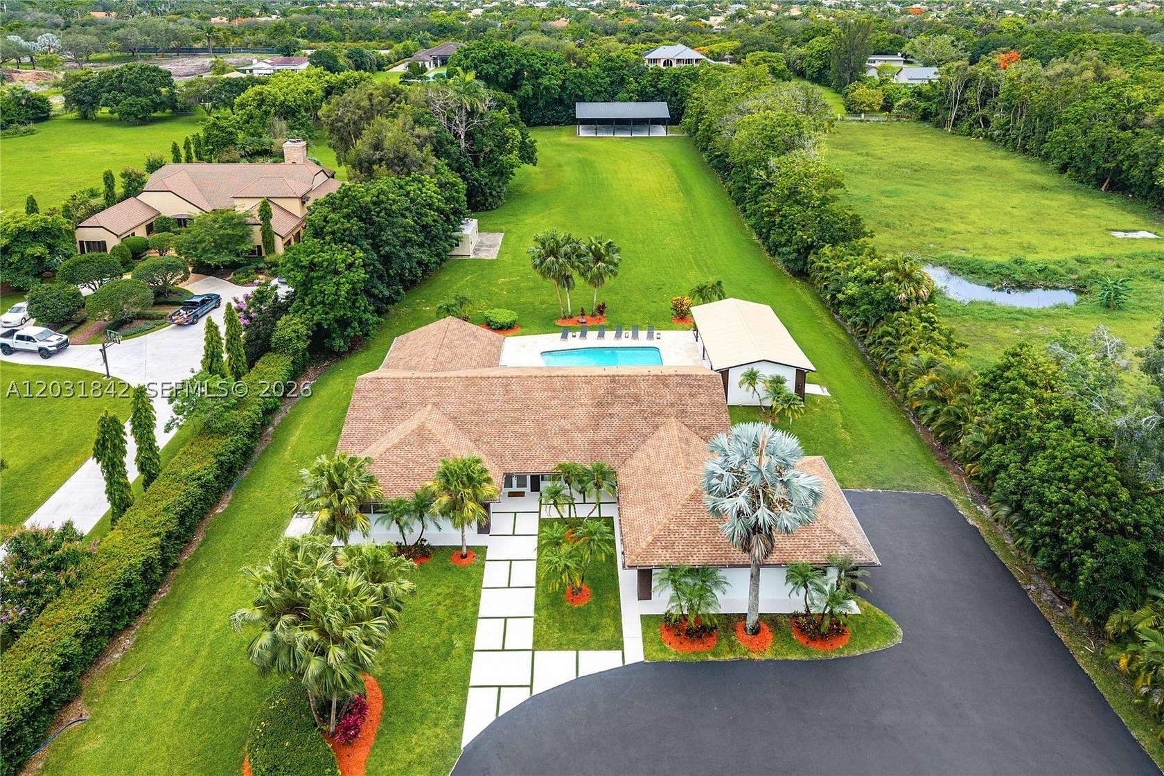 2.35 Acres of Land with Home for Sale in Southwest Ranches, Florida