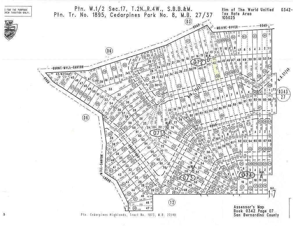 0.07 Acres of Land for Sale in Cedarpines Park, California
