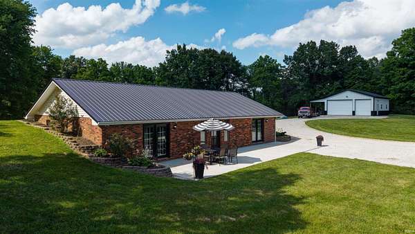 10.3 Acres of Land with Home for Sale in Lamar, Indiana