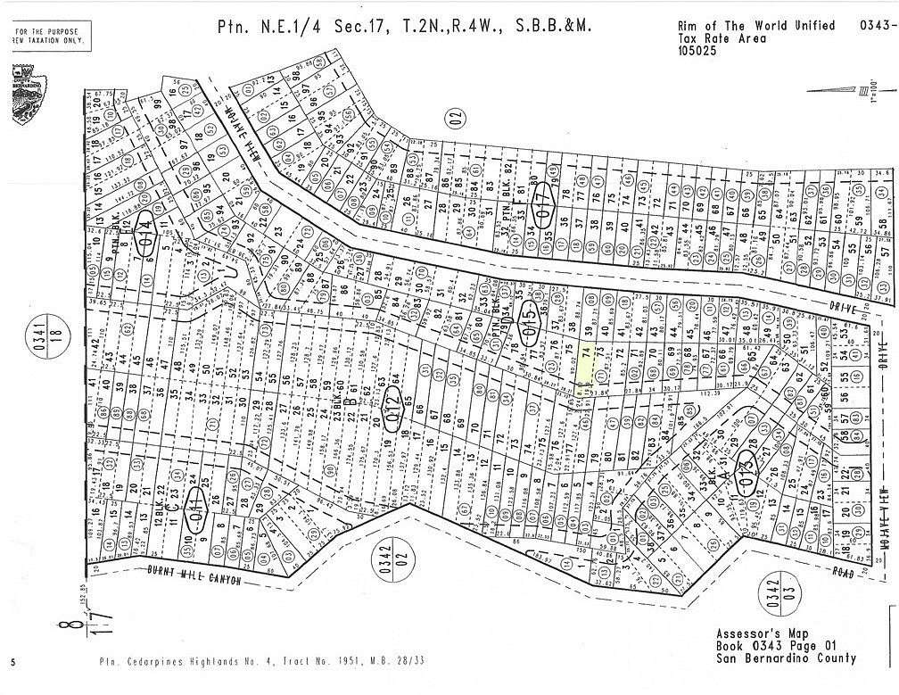 0.03 Acres of Land for Sale in Cedarpines Park, California