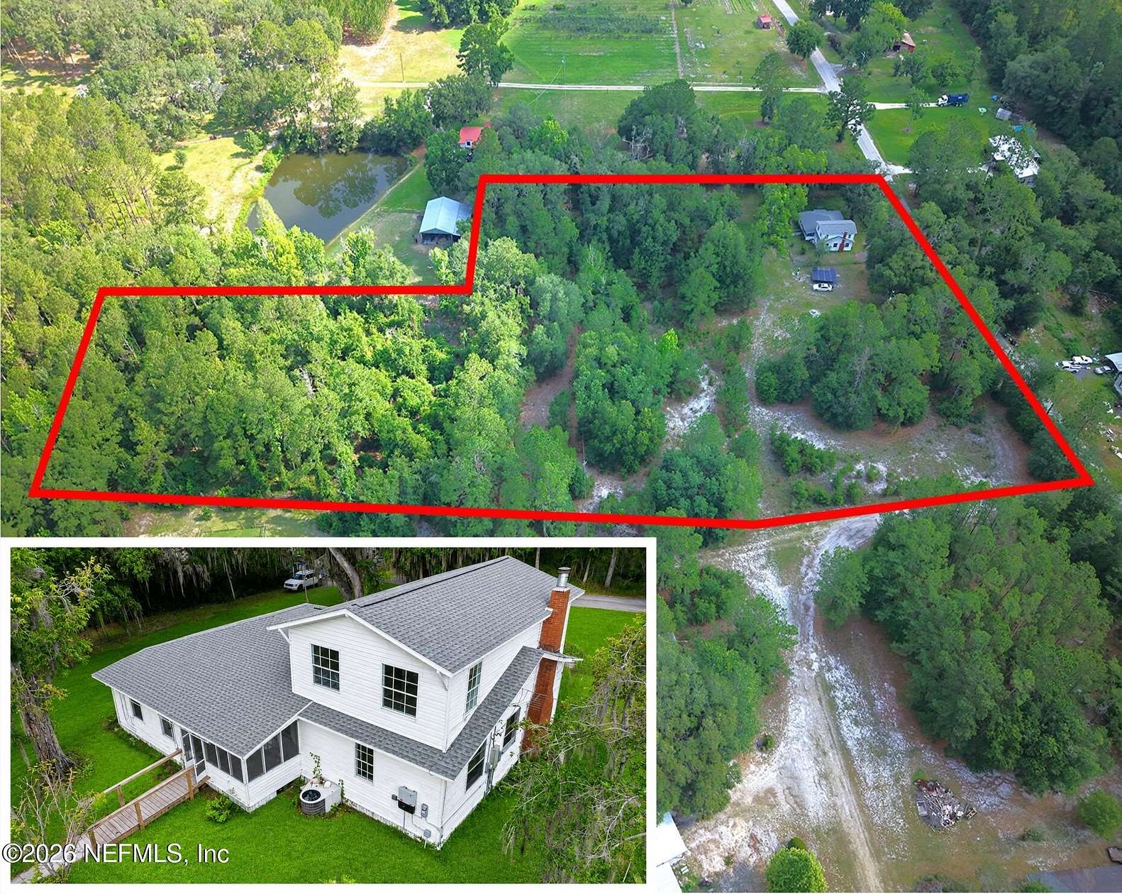 5 Acres of Land with Home for Sale in Lake City, Florida