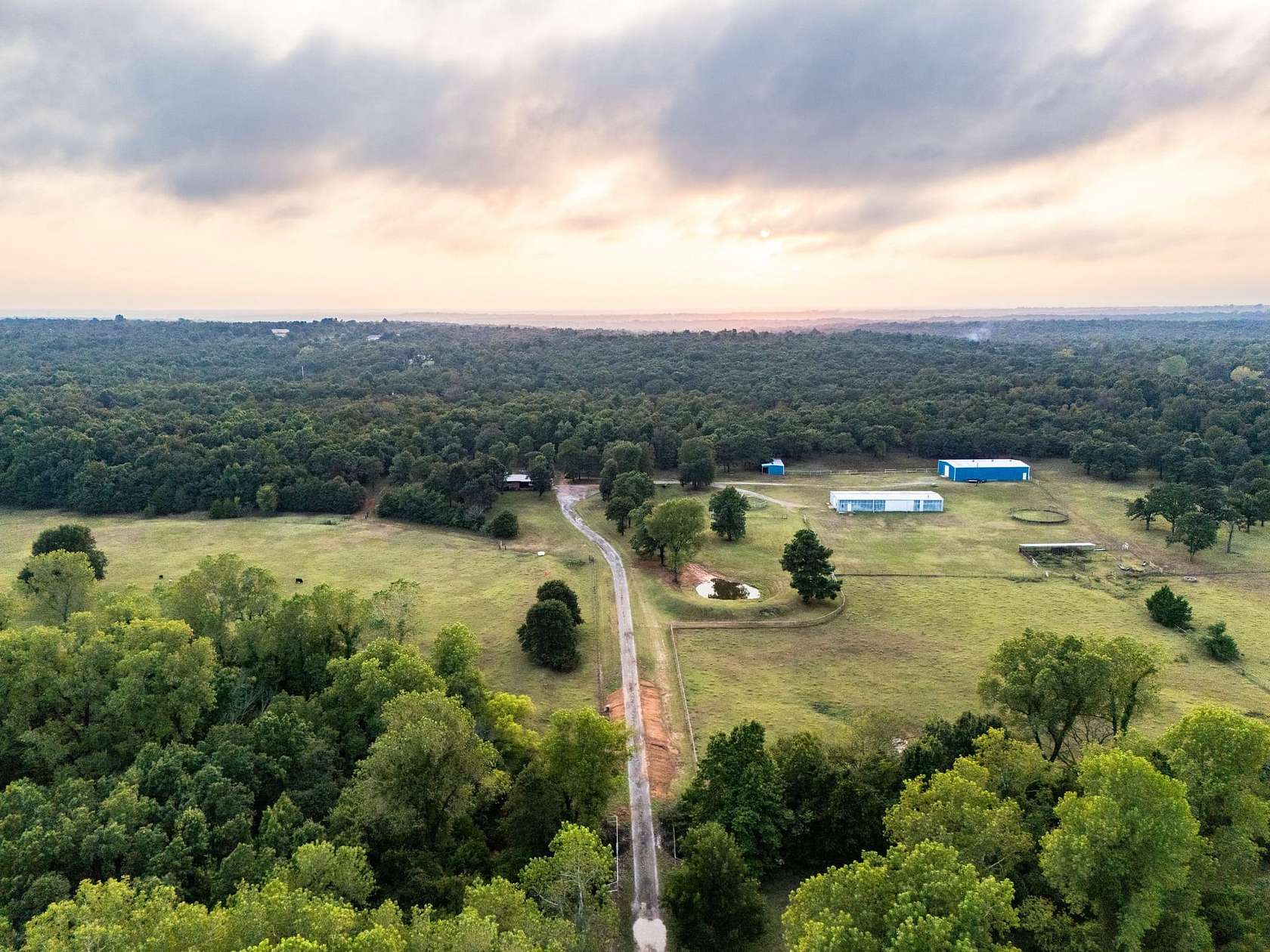 56 Acres of Land with Home for Sale in McLoud, Oklahoma