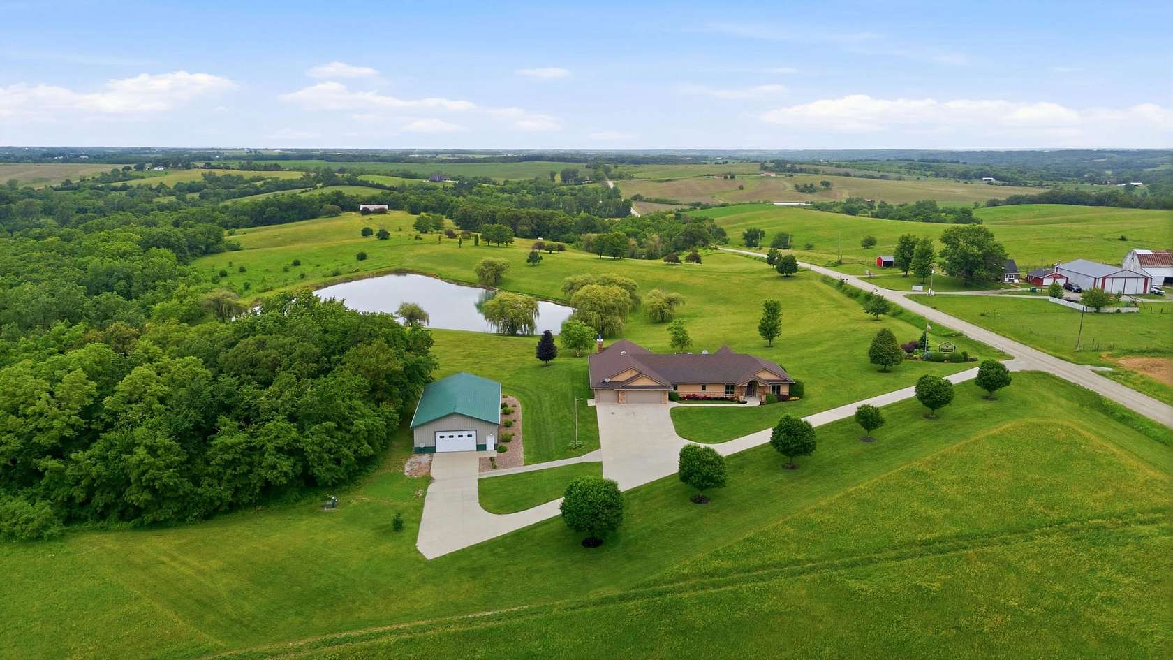 26.5 Acres of Land with Home for Sale in Clucas, Iowa