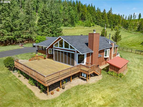76.1 Acres of Recreational Land with Home for Sale in Cottage Grove, Oregon