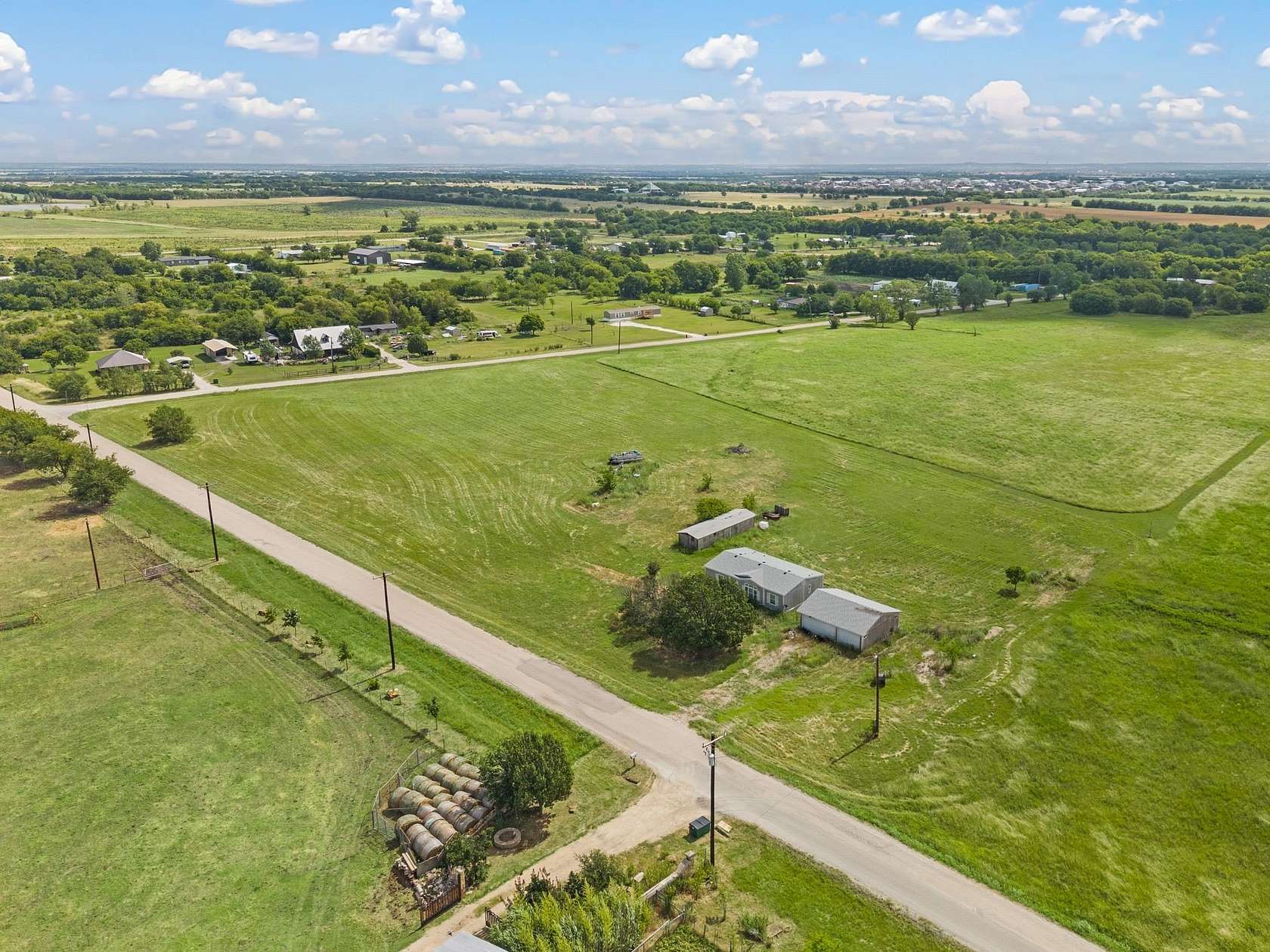 5 Acres of Land with Home for Sale in Justin, Texas