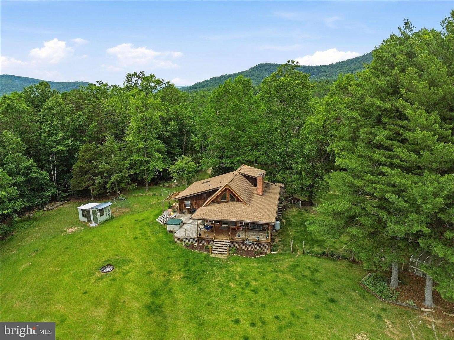10.6 Acres of Recreational Land with Home for Sale in Fulks Run, Virginia