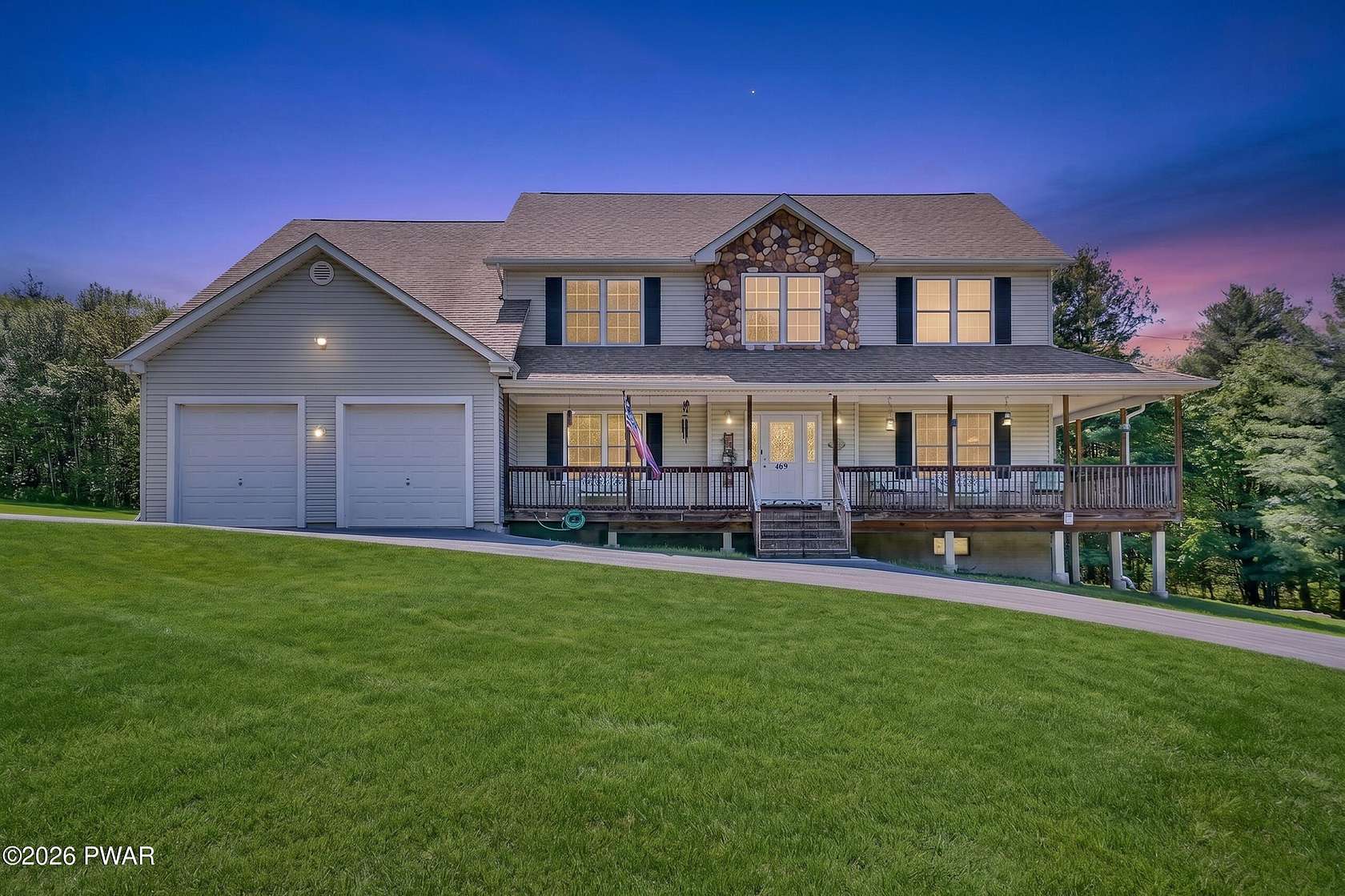 49.3 Acres of Land with Home for Sale in Starlight, Pennsylvania
