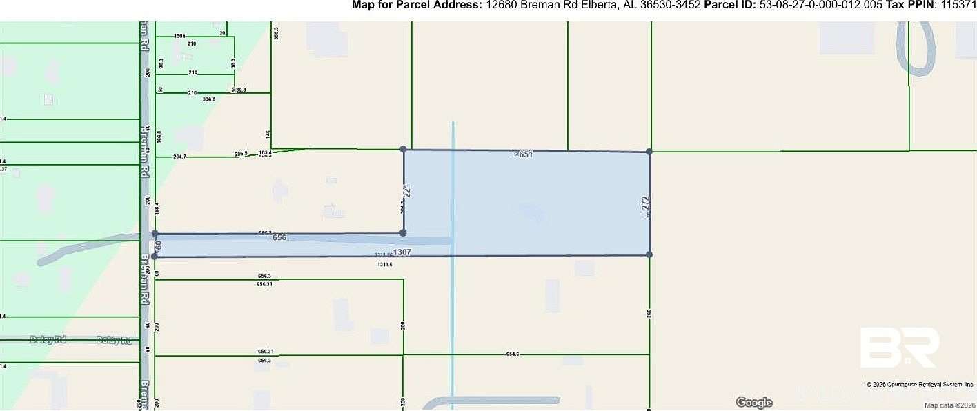 5 Acres of Land for Sale in Elberta, Alabama