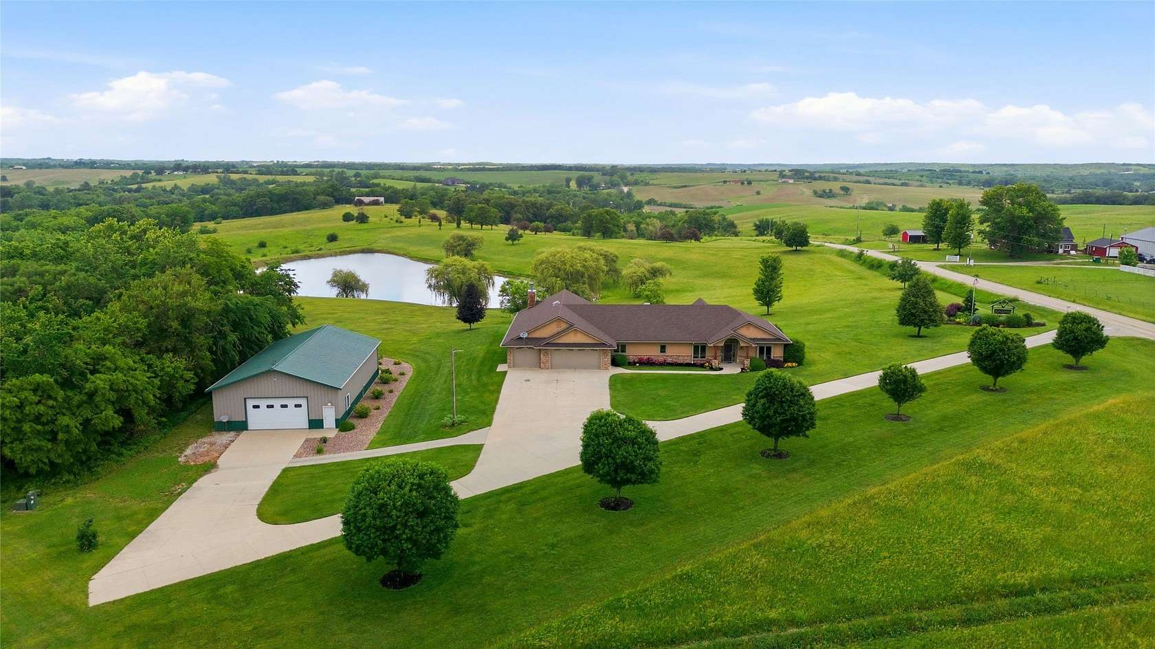 30 Acres of Recreational Land with Home for Sale in Lucas, Iowa