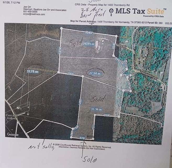 60 Acres of Land for Sale in Normandy, Tennessee