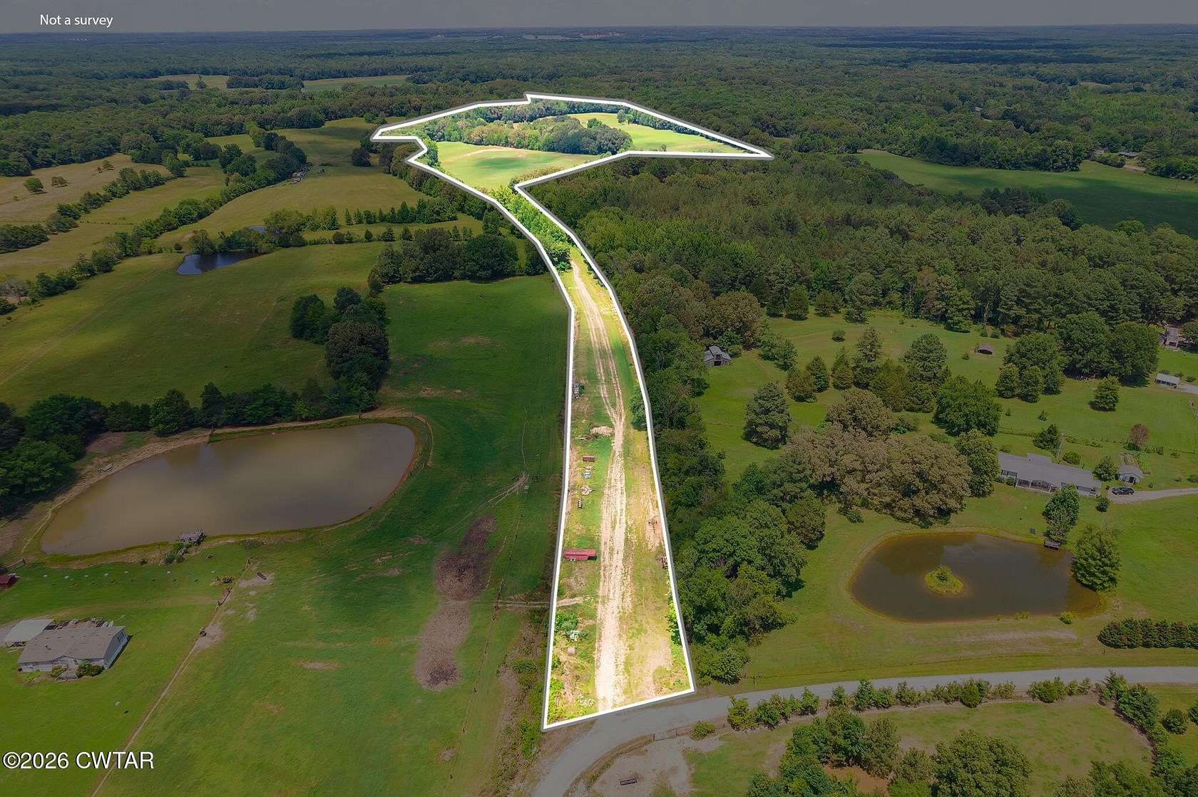 46.5 Acres of Recreational Land for Sale in Whiteville, Tennessee