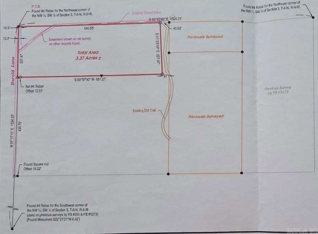 3.37 Acres of Land for Sale in Rose Bud, Arkansas