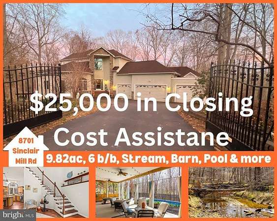 9.82 Acres of Land with Home for Sale in Manassas, Virginia