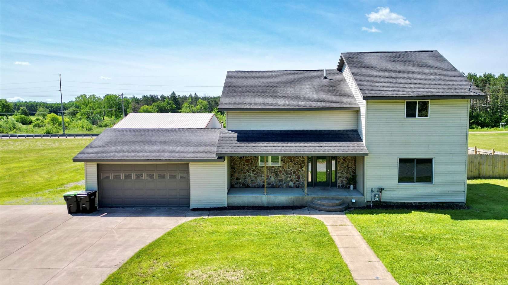1.9 Acres of Land with Home for Sale in Fairchild, Wisconsin