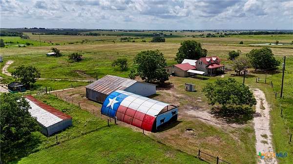 24.5 Acres of Agricultural Land with Home for Sale in Moulton, Texas