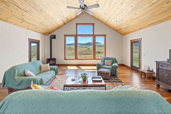 74.3 Acres of Recreational Land with Home for Sale in Hartsel, Colorado