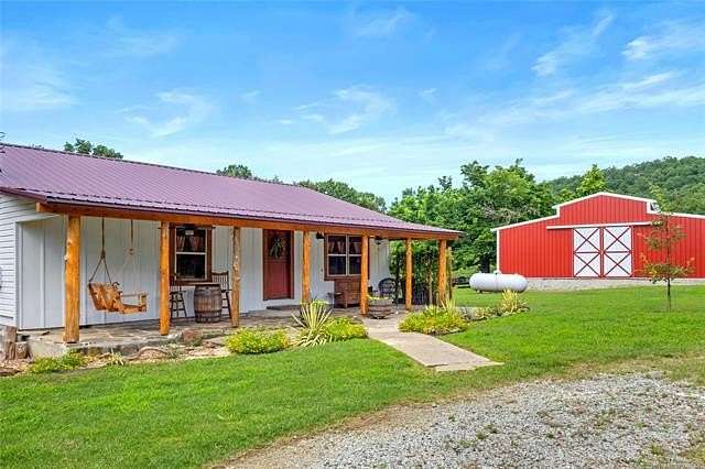 89.8 Acres of Land with Home for Sale in Porum, Oklahoma