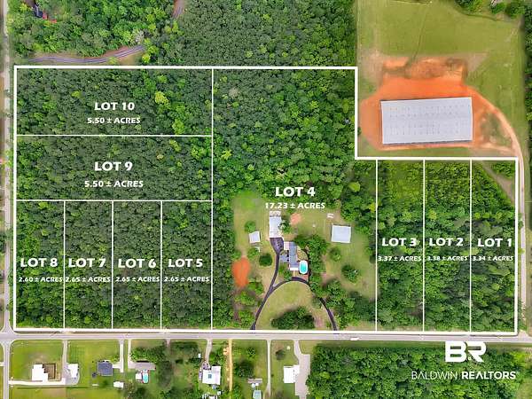 3.34 Acres of Land for Sale in Bay Minette, Alabama