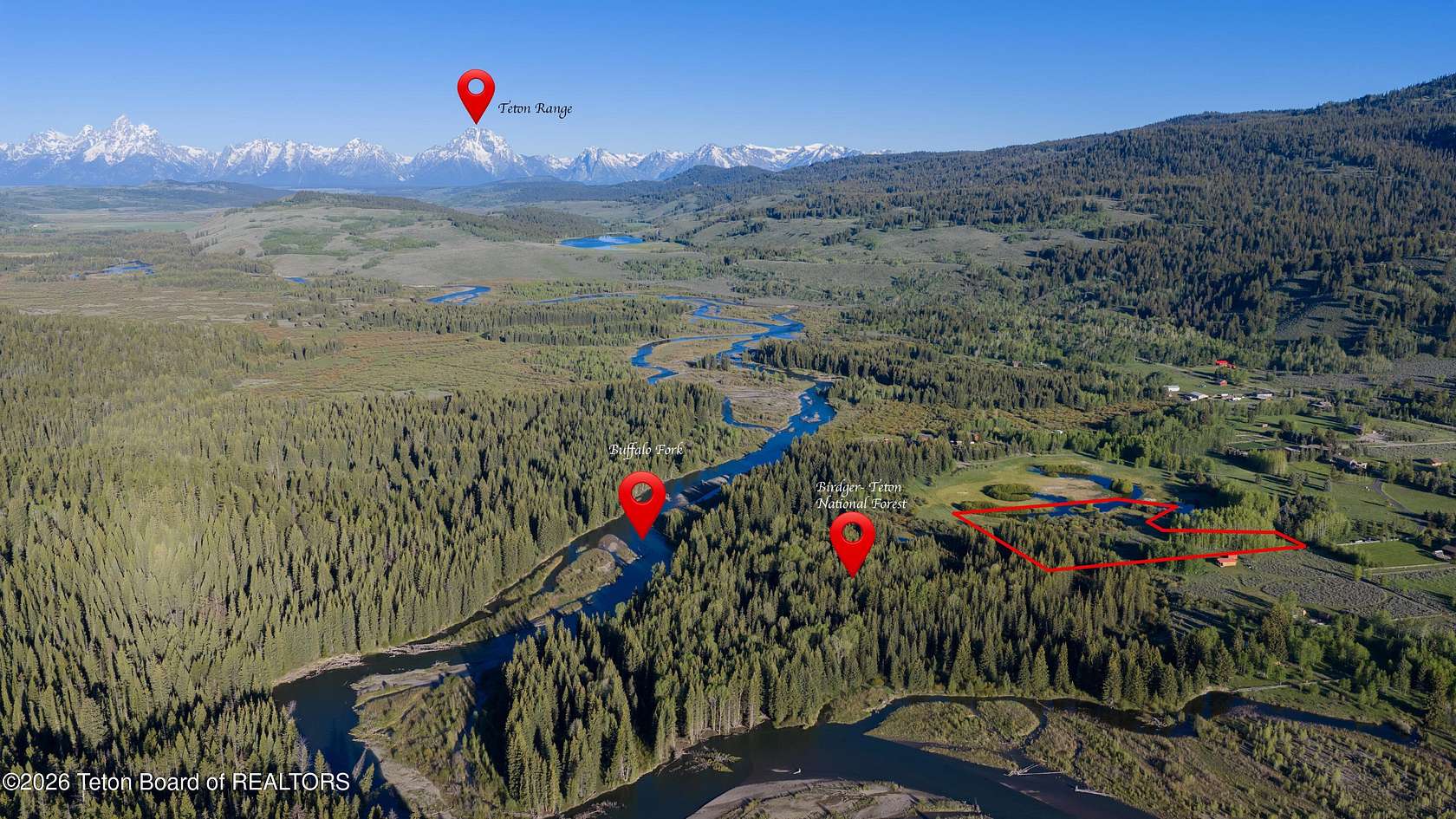 5.8 Acres of Residential Land for Sale in Moran, Wyoming