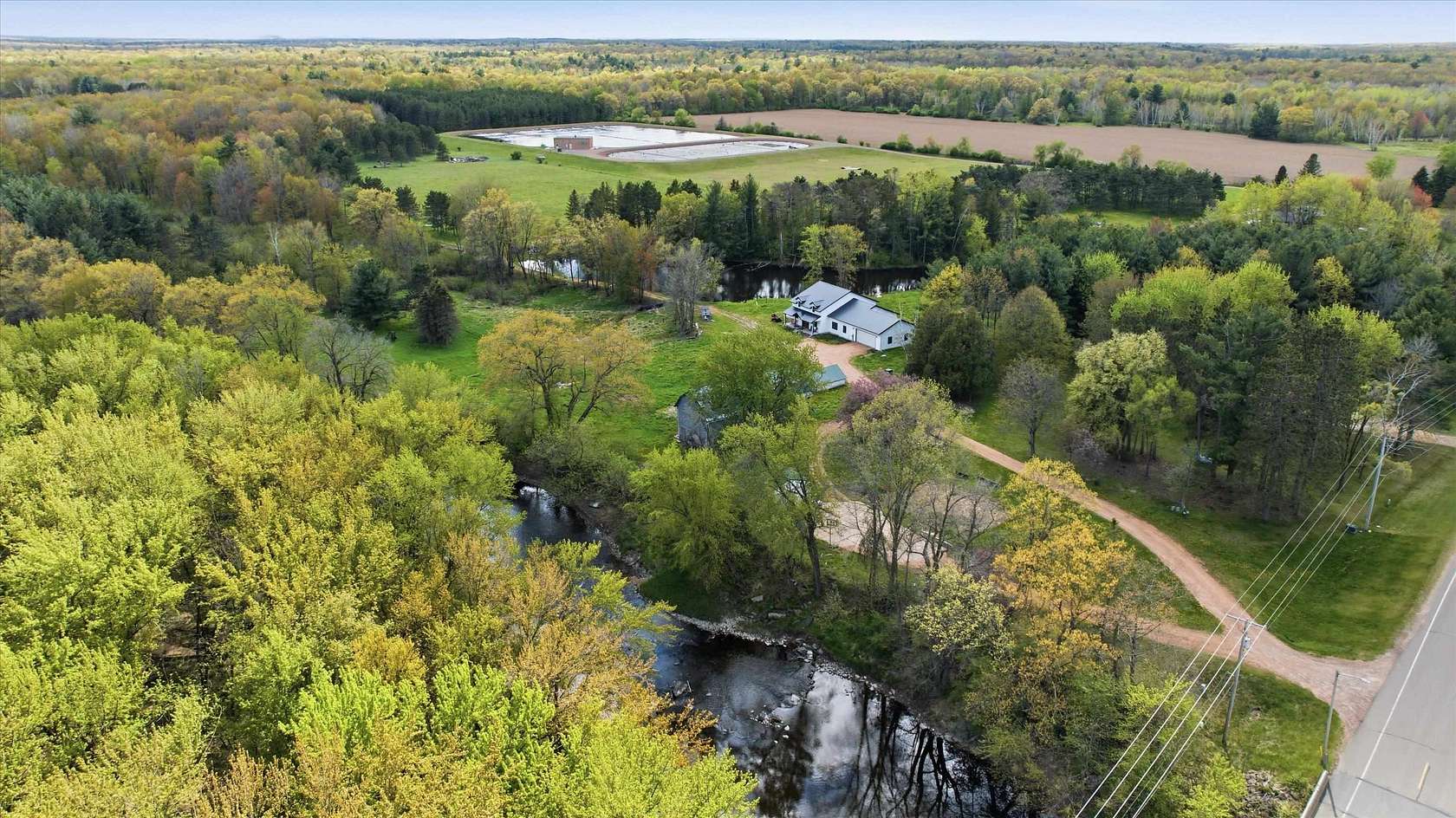 49 Acres of Recreational Land with Home for Sale in Pittsville, Wisconsin