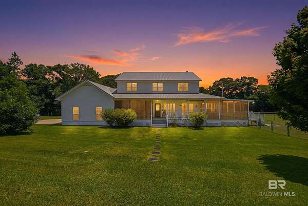 11 Acres of Land with Home for Sale in Bay Minette, Alabama
