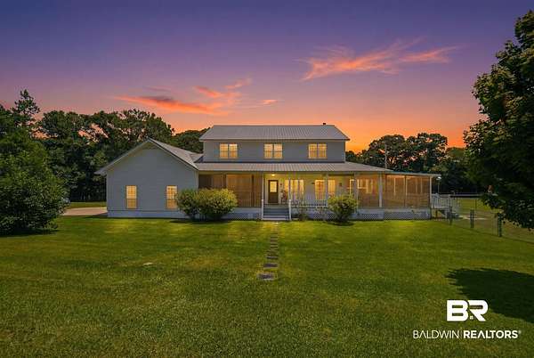 11 Acres of Land with Home for Sale in Bay Minette, Alabama