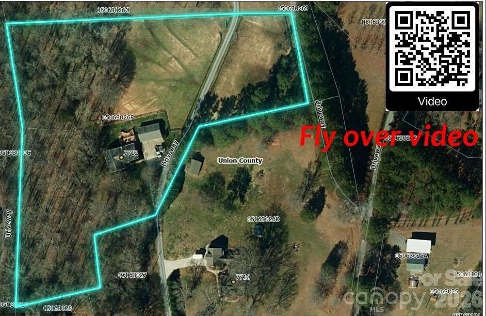 4.2 Acres of Land with Home for Sale in Waxhaw, North Carolina