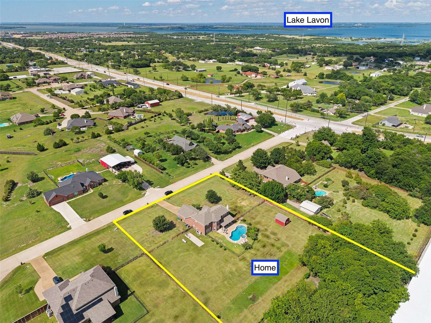 1.53 Acres of Land with Home for Sale in St. Paul, Texas