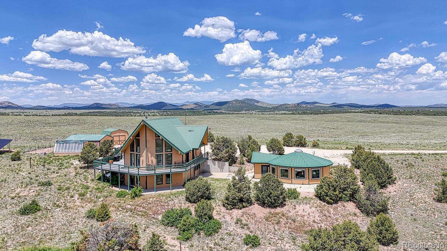 38.3 Acres of Recreational Land with Home for Sale in Cotopaxi, Colorado