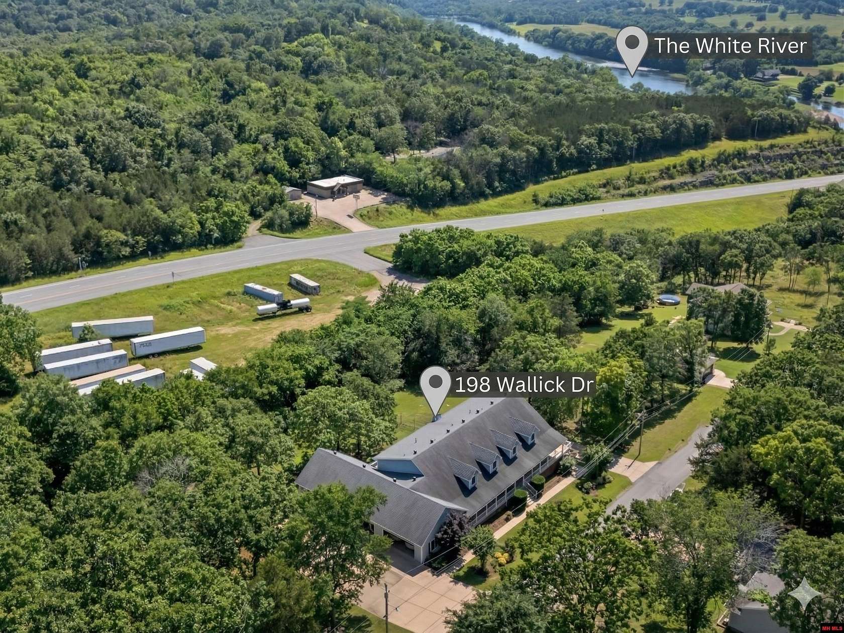 1.7 Acres of Land with Home for Sale in Cotter, Arkansas