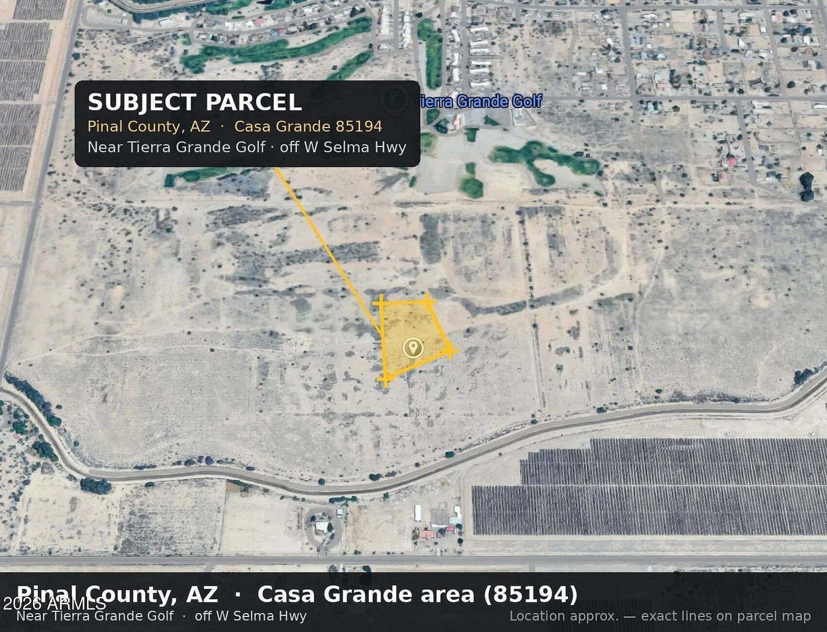 6.4 Acres of Residential Land for Sale in Casa Grande, Arizona