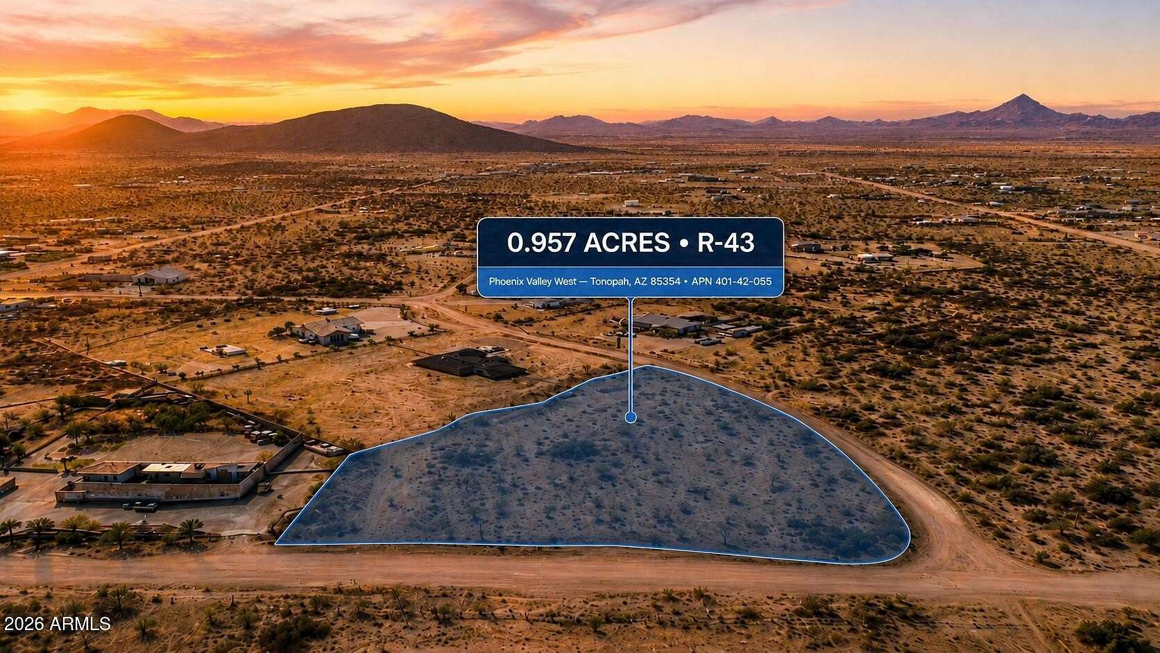 0.96 Acres of Residential Land for Sale in Rainbow Valley, Arizona