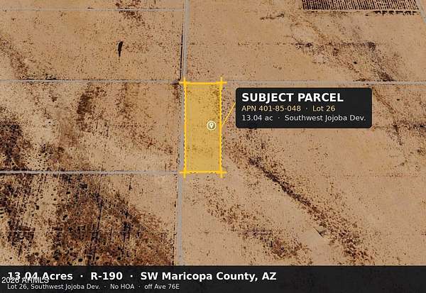 13 Acres of Land for Sale in Tonopah, Arizona