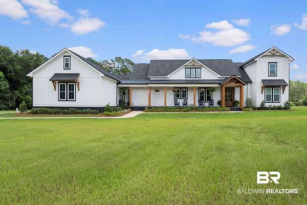 11.8 Acres of Land with Home for Sale in Elberta, Alabama
