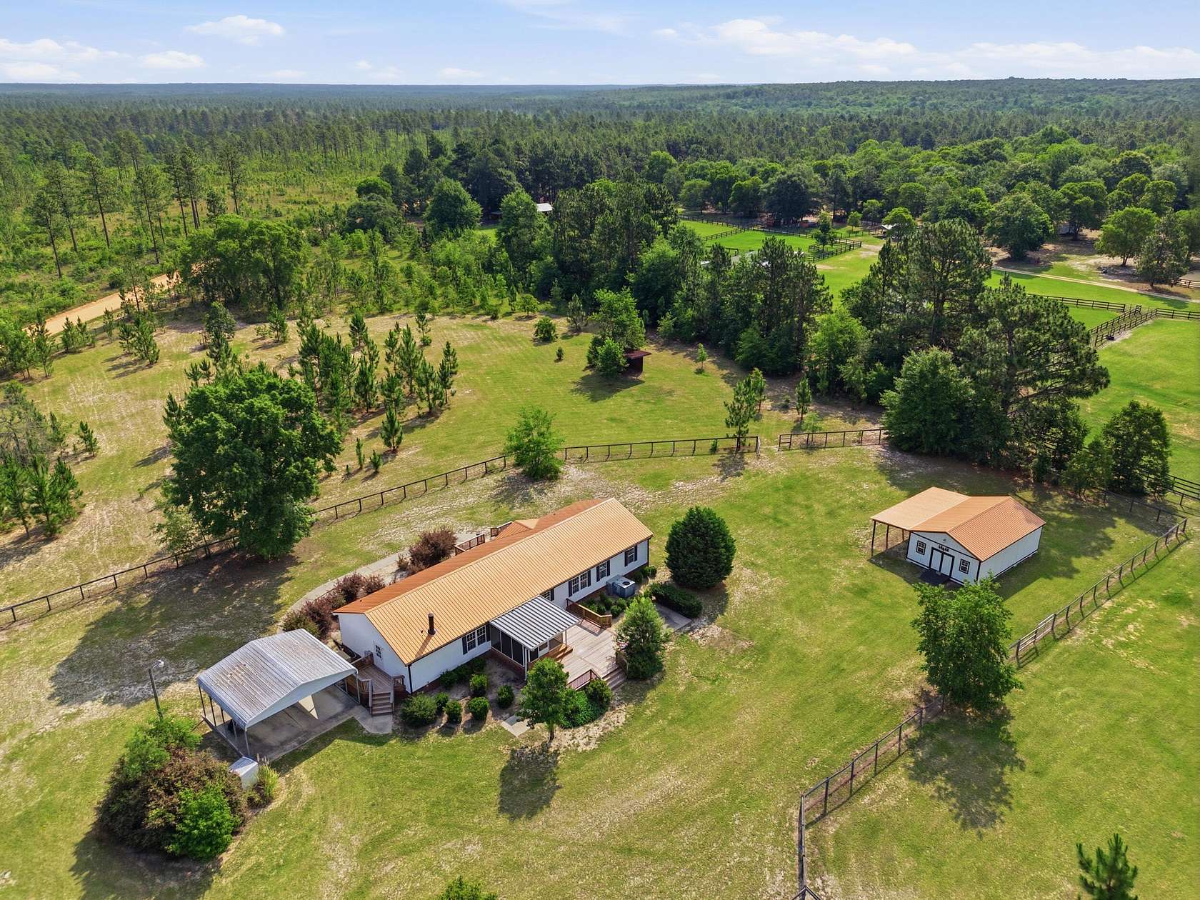 10 Acres of Land with Home for Sale in Williston, South Carolina
