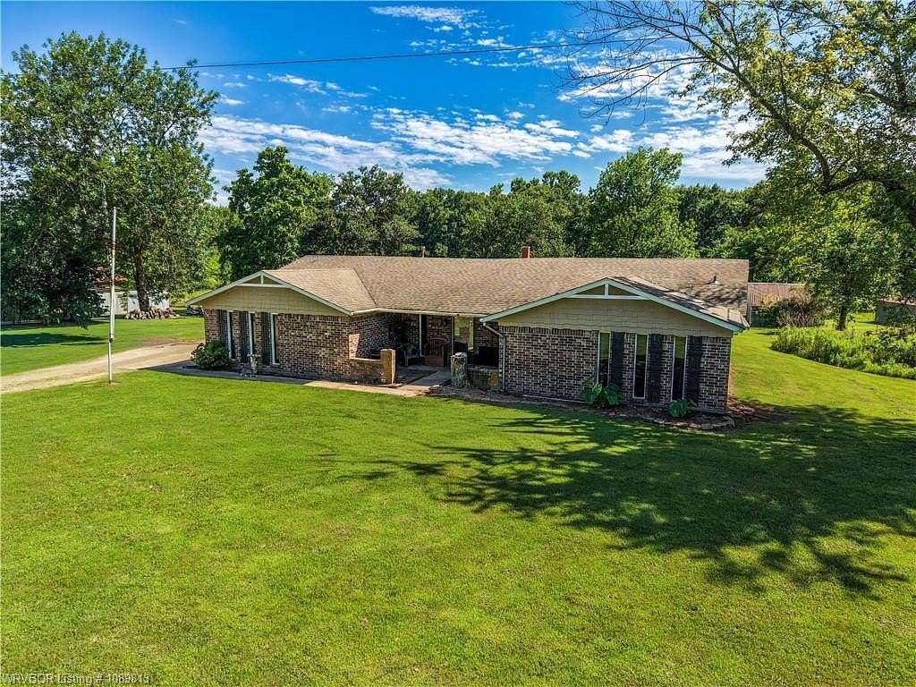 10 Acres of Recreational Land with Home for Sale in Gans, Oklahoma