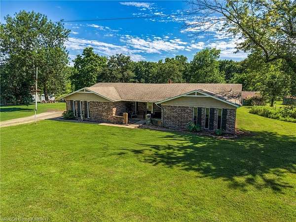 10 Acres of Recreational Land with Home for Sale in Gans, Oklahoma