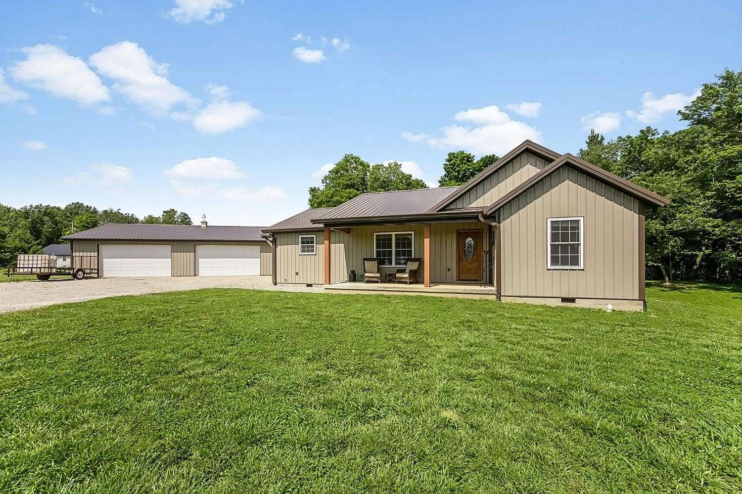 5.25 Acres of Land with Home for Sale in Laurel, Indiana