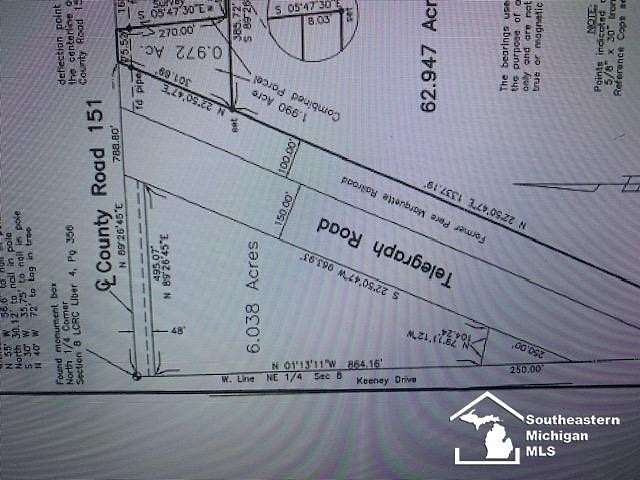 6 Acres of Residential Land for Sale in Erie, Michigan