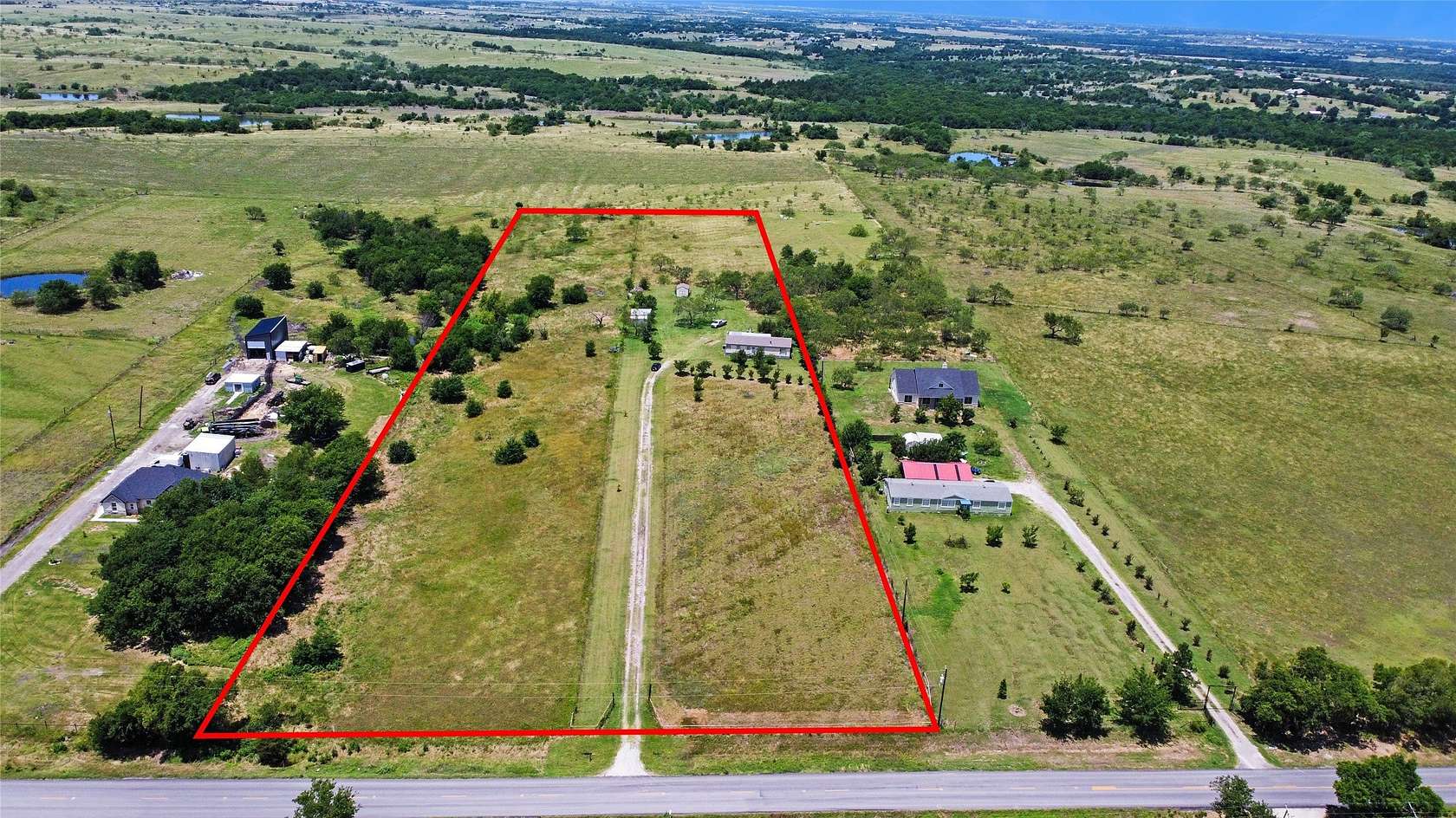 8.86 Acres of Land with Home for Sale in Ennis, Texas