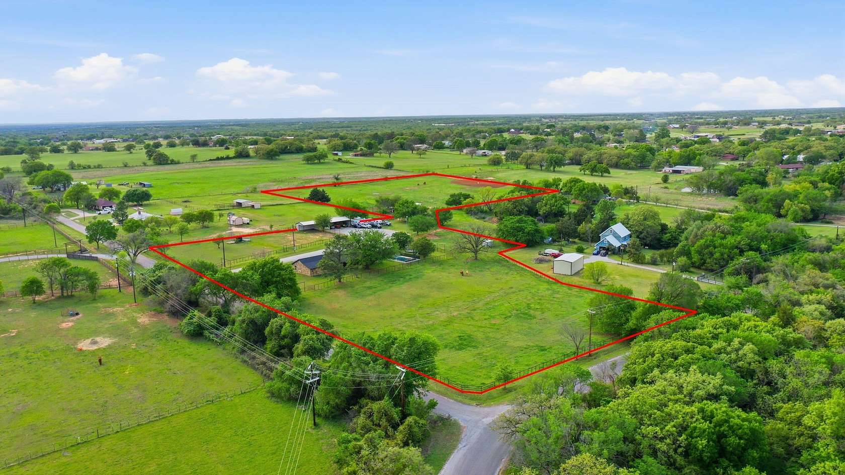 9.71 Acres of Land with Home for Sale in Decatur, Texas
