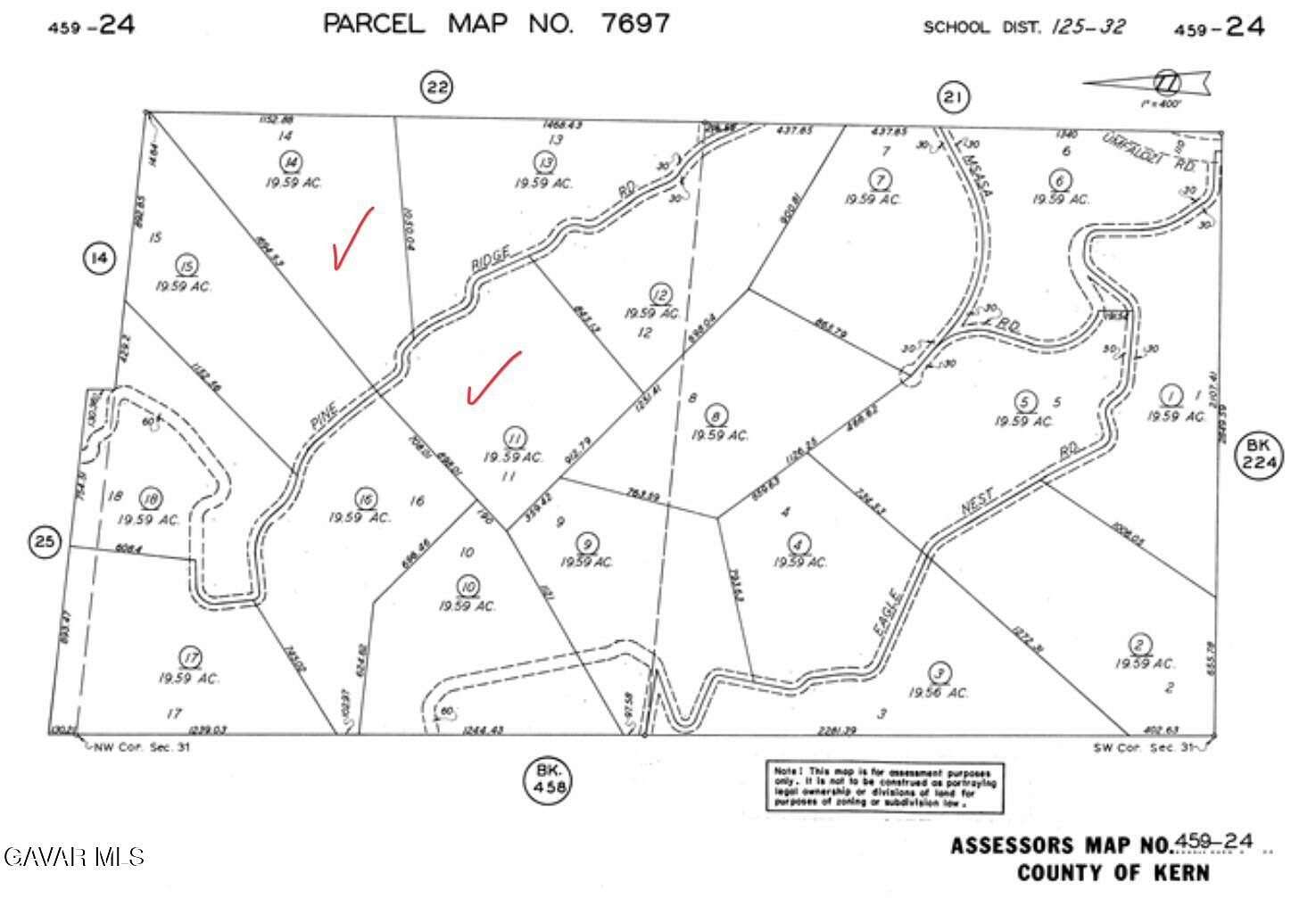 39.2 Acres of Land for Sale in Tehachapi, California