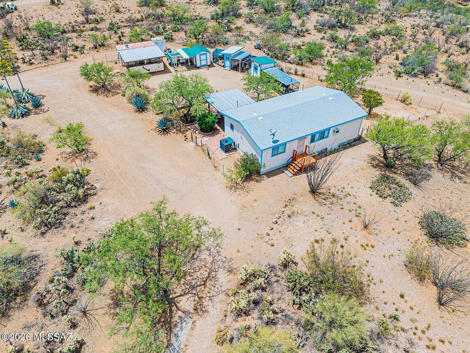 4.86 Acres of Land with Home for Sale in Corona de Tucson, Arizona