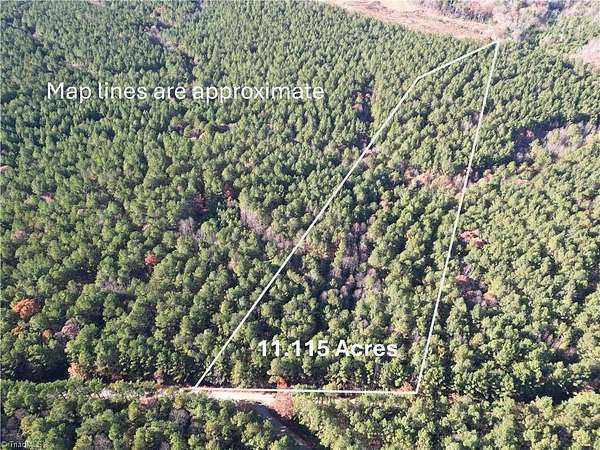 11.1 Acres of Recreational & Residential Land for Sale in Seagrove, North Carolina
