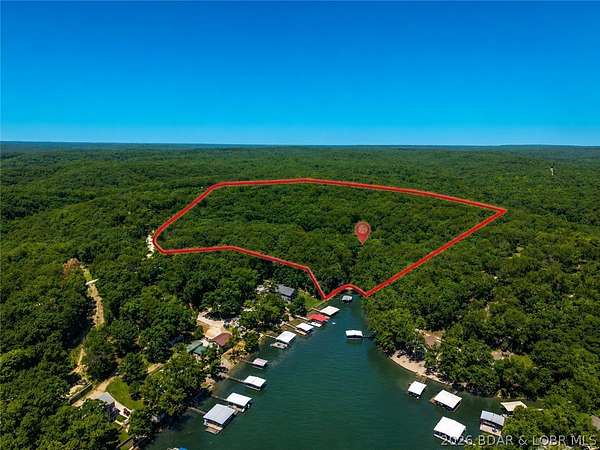 24.4 Acres of Recreational Land with Home for Sale in Sunrise Beach, Missouri