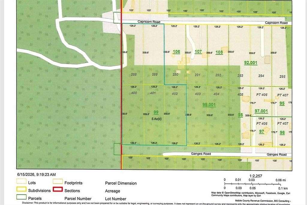 7 Acres of Residential Land for Sale in Wilmer, Alabama