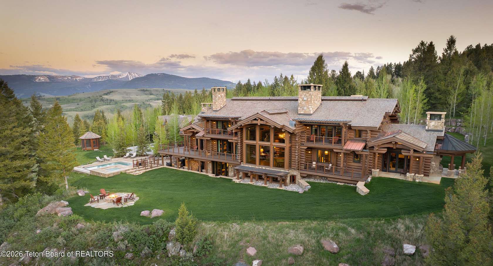 37.6 Acres of Recreational Land with Home for Sale in Jackson, Wyoming